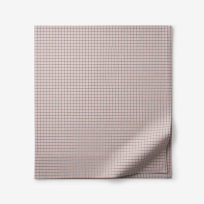 Classic Stripes and Plaids Cool Yarn-Dyed Cotton Percale Flat Bed Sheet