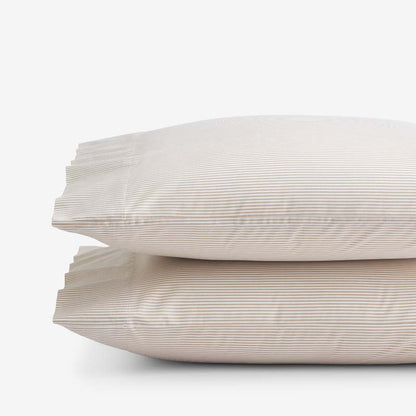 Classic Stripes and Plaids Cool Yarn-Dyed Cotton Percale Pillowcase Set