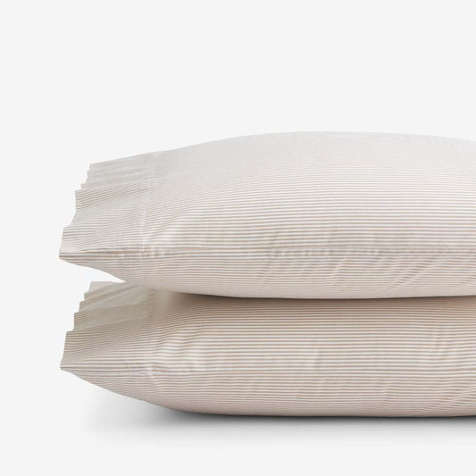 Classic Stripes and Plaids Cool Yarn-Dyed Cotton Percale Pillowcase Set