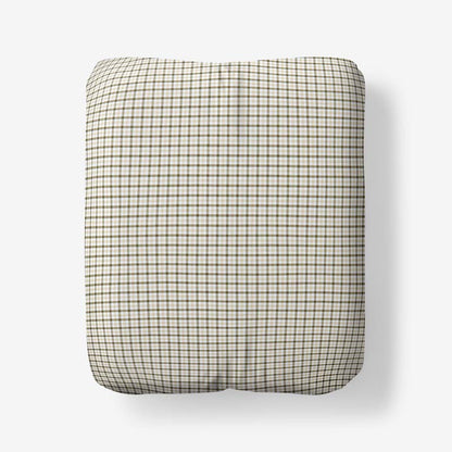 Classic Stripes and Plaids Cool Yarn-Dyed Cotton Percale Fitted Bed Sheet