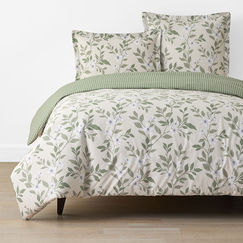 Garden Mist Classic Cool Cotton Percale Duvet Cover