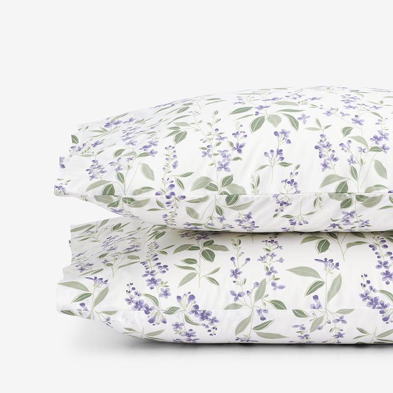 Garden Mist Classic Cool Cotton Percale Pillowcase Set