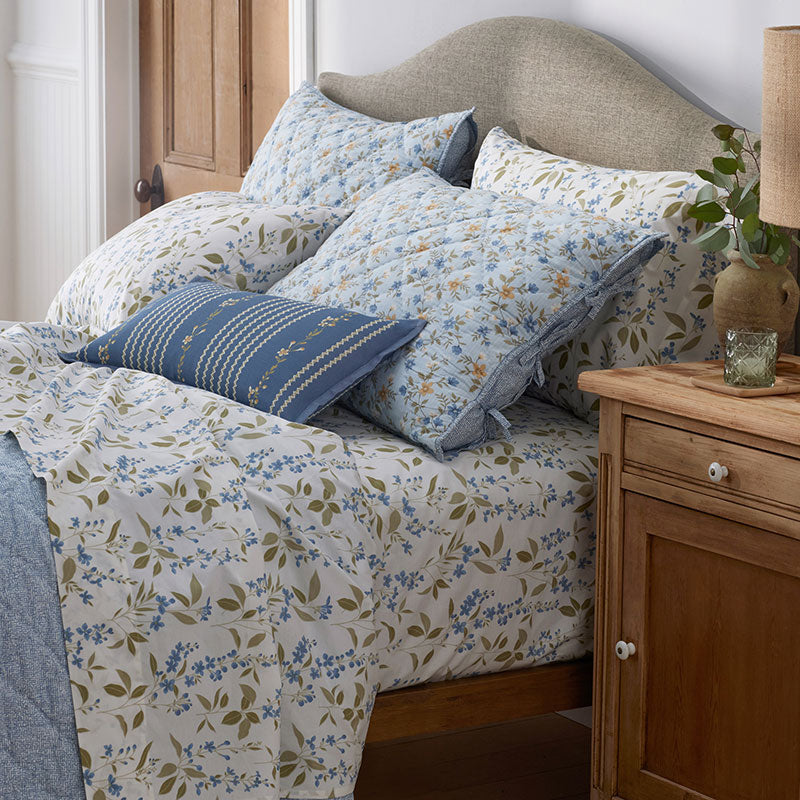 Garden Mist Classic Cool Cotton Percale Bed Sheet Set