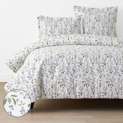 Garden Mist Classic Cool Cotton Percale Duvet Cover