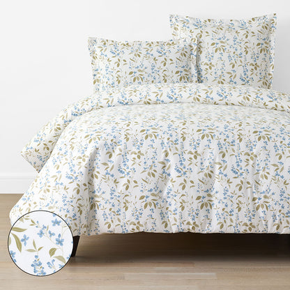 Garden Mist Classic Cool Cotton Percale Duvet Cover