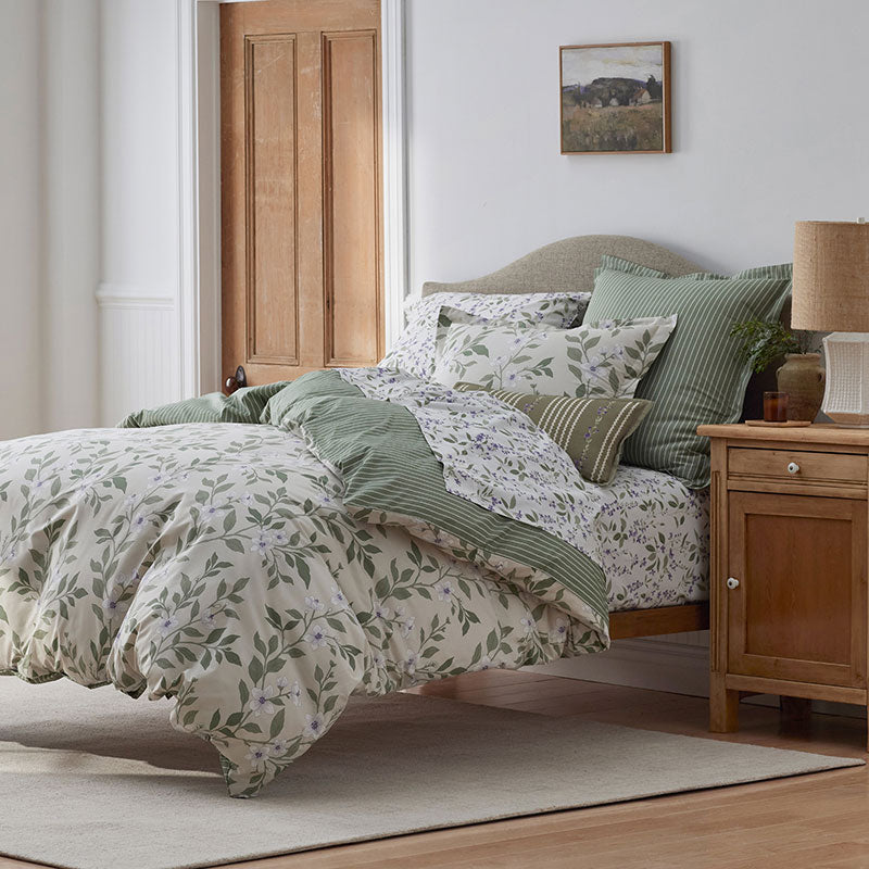 Garden Mist Classic Cool Cotton Percale Pillowcase Set