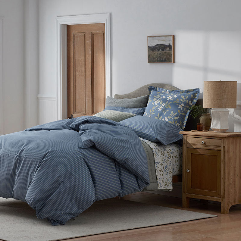 Garden Mist Classic Cool Cotton Percale Bed Sheet Set