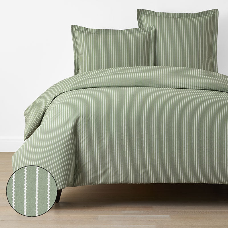 Garden Mist Classic Cool Cotton Percale Duvet Cover