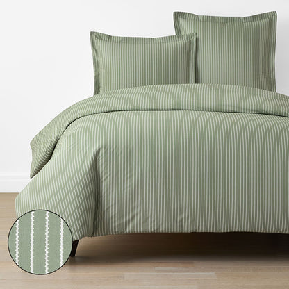 Garden Mist Classic Cool Cotton Percale Duvet Cover