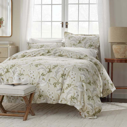 Tranquil Blossom Premium Smooth Wrinkle-Free Sateen Bed Sheet Set