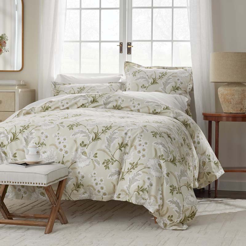 Tranquil Blossom Premium Smooth Wrinkle-Free Sateen Pillowcase Set