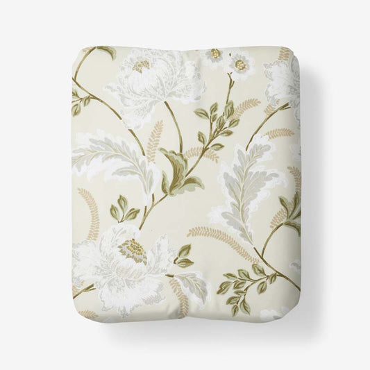 Tranquil Blossom Premium Smooth Wrinkle-Free Sateen Fitted Bed Sheet