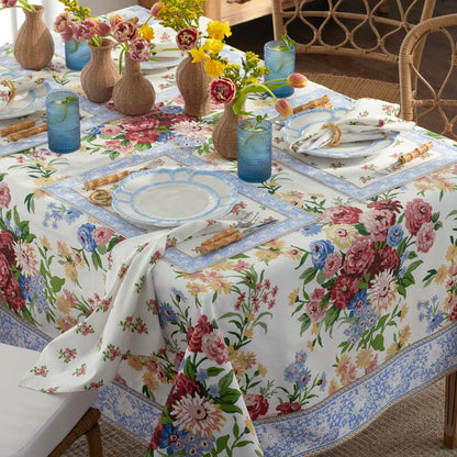 Garden Floral Cotton Tablecloth