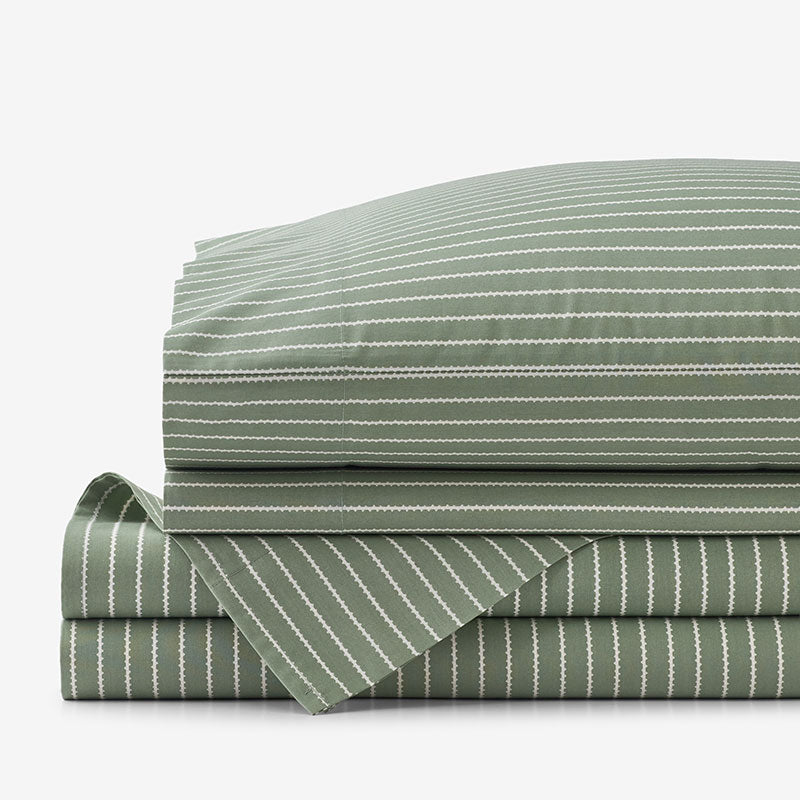 Garden Mist Classic Cool Cotton Percale Bed Sheet Set