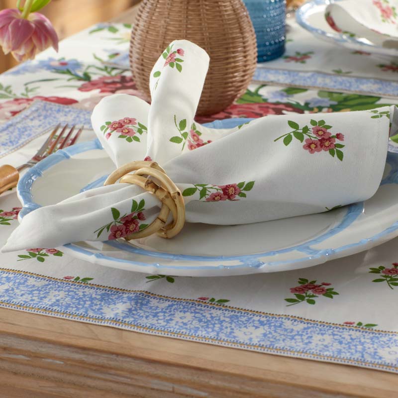 Garden Floral Cotton Napkins, Set of 4