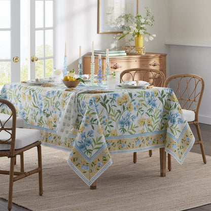 Garden Floral Cotton Tablecloth