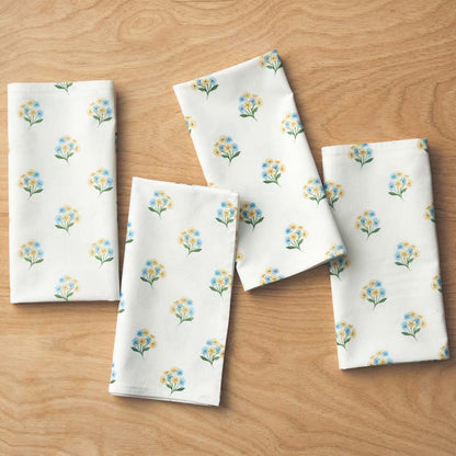 Garden Floral Cotton Napkins, Set of 4