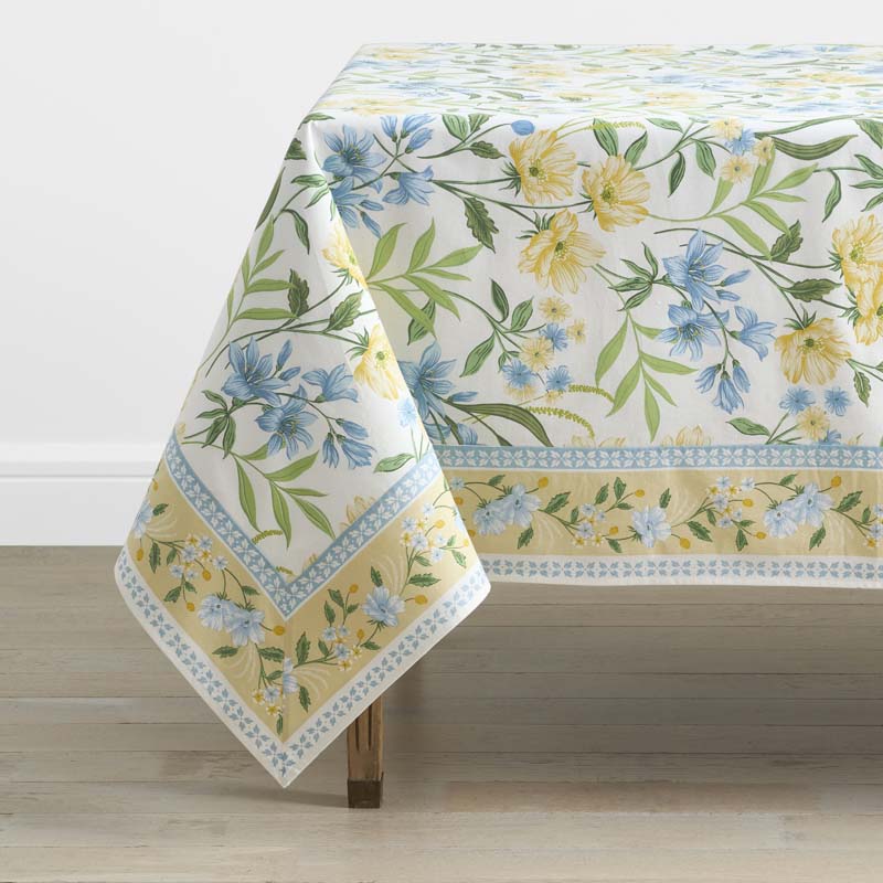Garden Floral Cotton Tablecloth