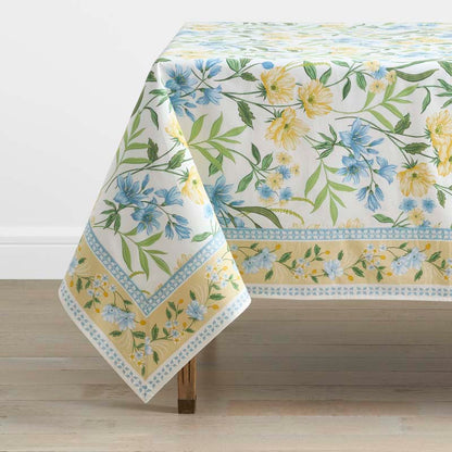 Garden Floral Cotton Tablecloth
