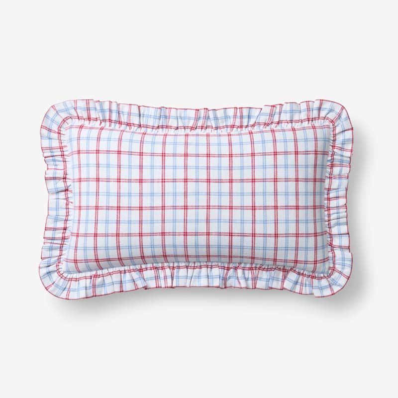 Classic Plaids Yarn-Dyed Cotton Decorative Lumbar Pillow Cover