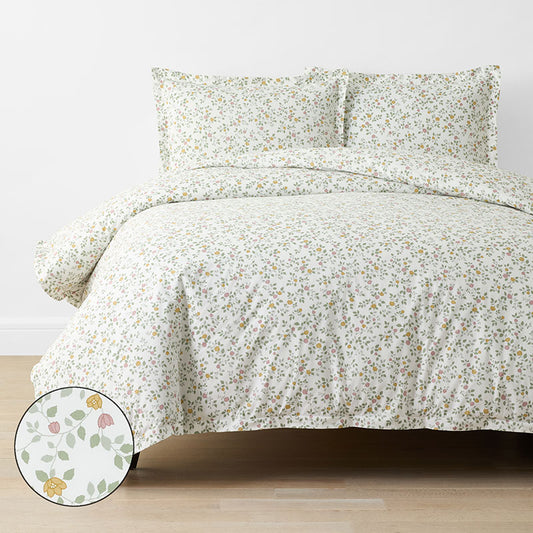 Lucenda Classic Cool Cotton Percale Duvet Cover Set