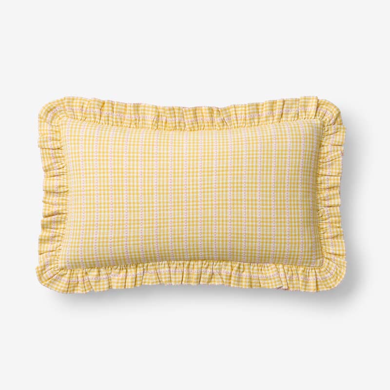 Classic Plaids Yarn-Dyed Cotton Decorative Lumbar Pillow Cover