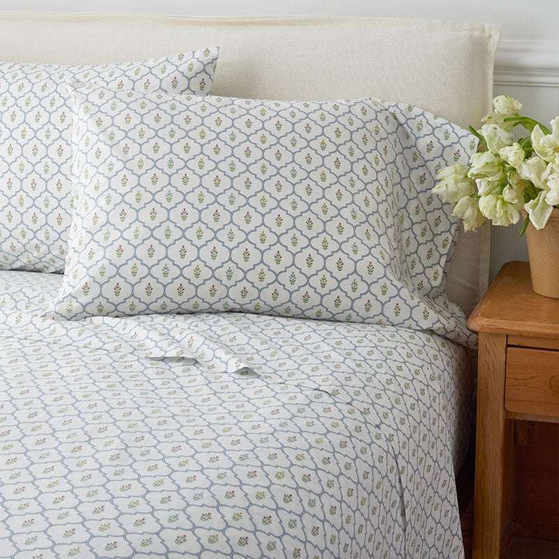 Lucenda Classic Cool Cotton Percale Bed Sheet Set