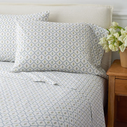 Lucenda Classic Cool Cotton Percale Bed Sheet Set