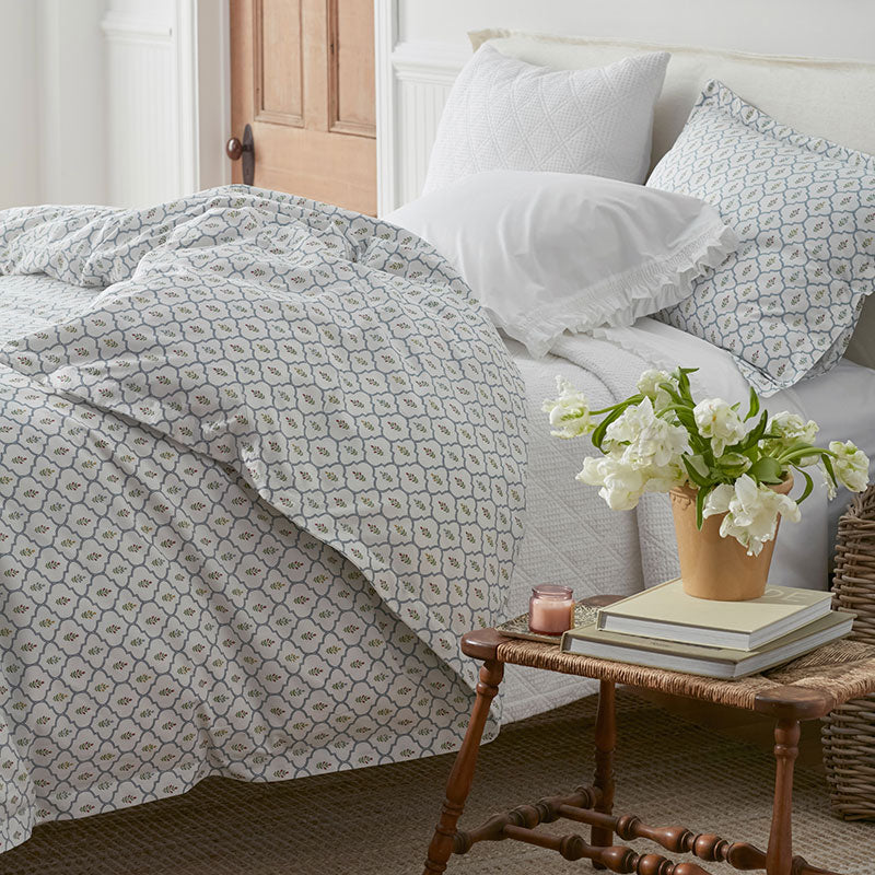 Lucenda Classic Cool Cotton Percale Duvet Cover Set