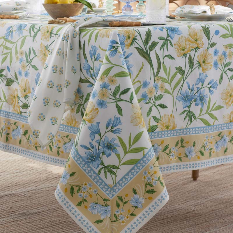 Garden Floral Cotton Tablecloth