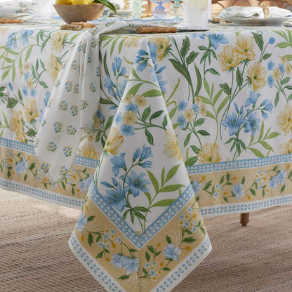 Garden Floral Cotton Tablecloth
