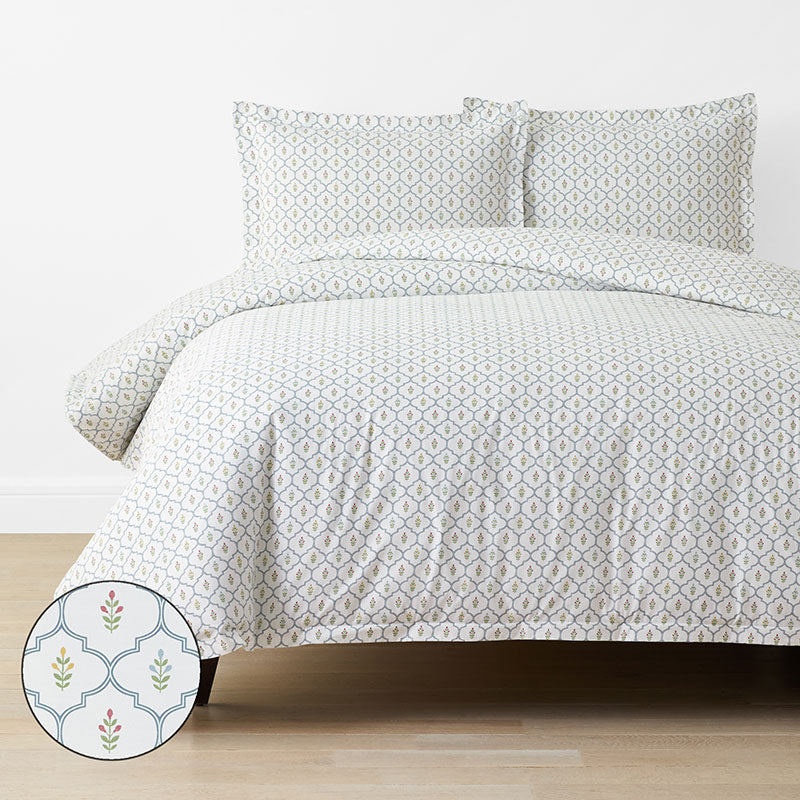 Lucenda Classic Cool Cotton Percale Duvet Cover Set