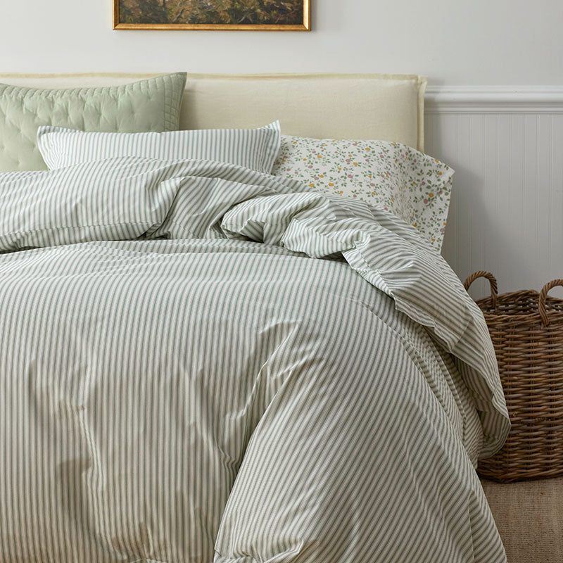 Lucenda Classic Cool Cotton Percale Duvet Cover Set