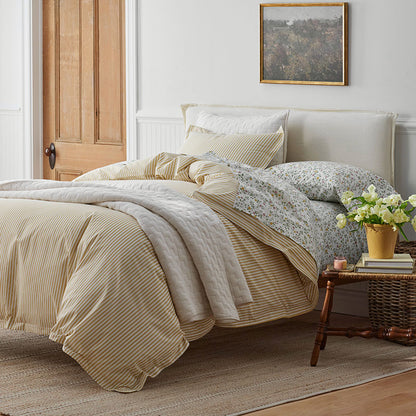 Lucenda Classic Cool Cotton Percale Bed Sheet Set