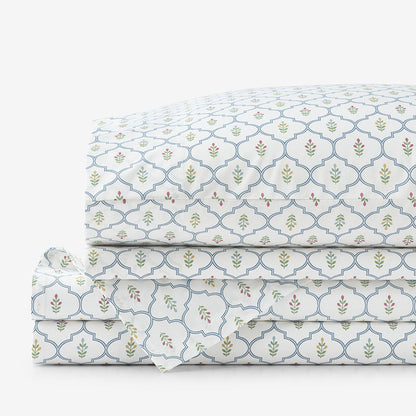Lucenda Classic Cool Cotton Percale Bed Sheet Set