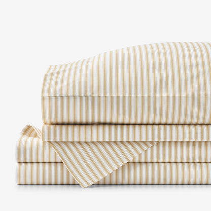 Lucenda Classic Cool Cotton Percale Bed Sheet Set