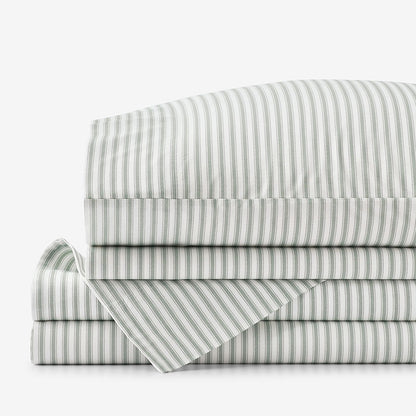 Lucenda Classic Cool Cotton Percale Bed Sheet Set