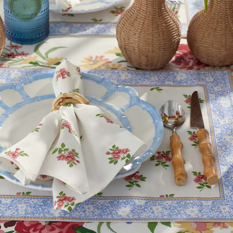 Garden Floral Cotton Placemats, Set of 4