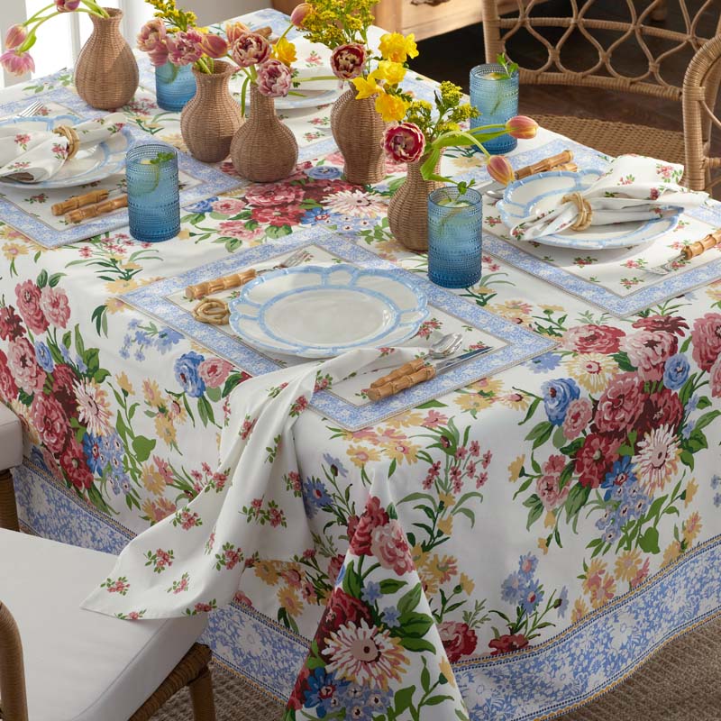 Garden Floral Cotton Placemats, Set of 4