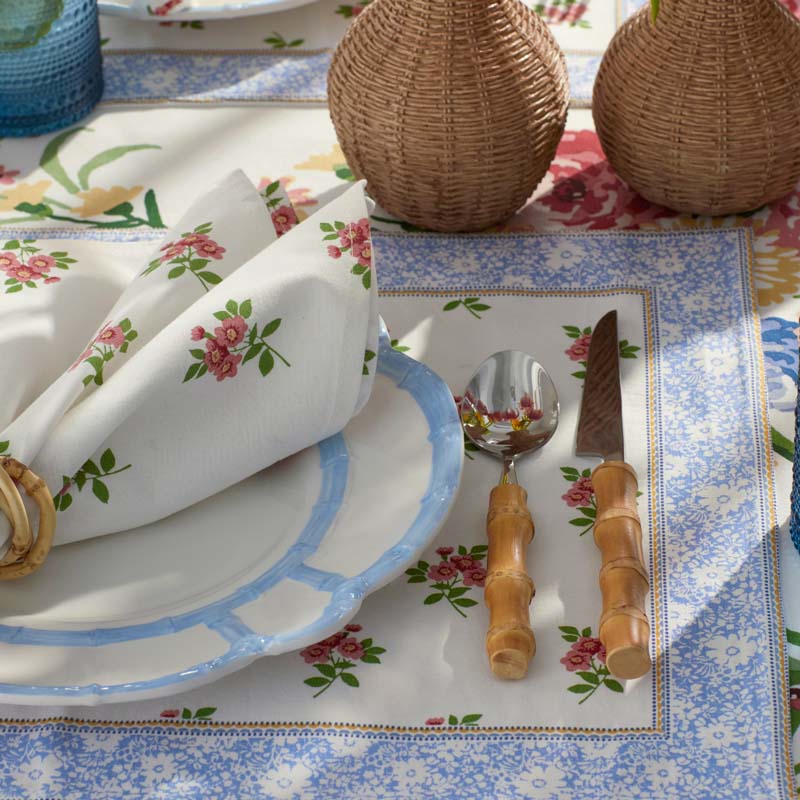 Garden Floral Cotton Placemats, Set of 4