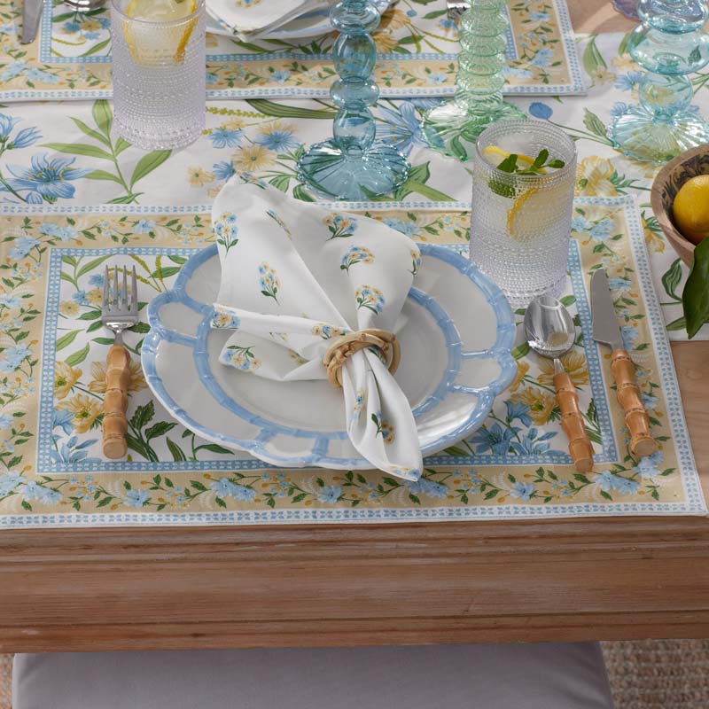 Garden Floral Cotton Placemats, Set of 4