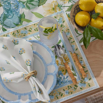Garden Floral Cotton Placemats, Set of 4