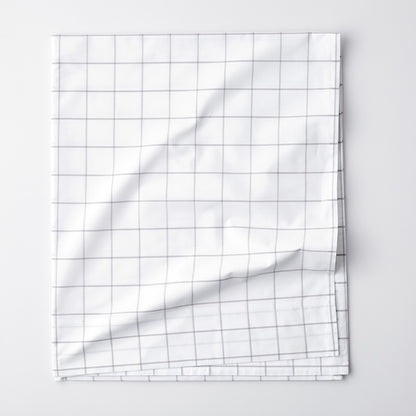Tailored Stripes and Plaids Classic Cool Cotton Percale Flat Bed Sheet