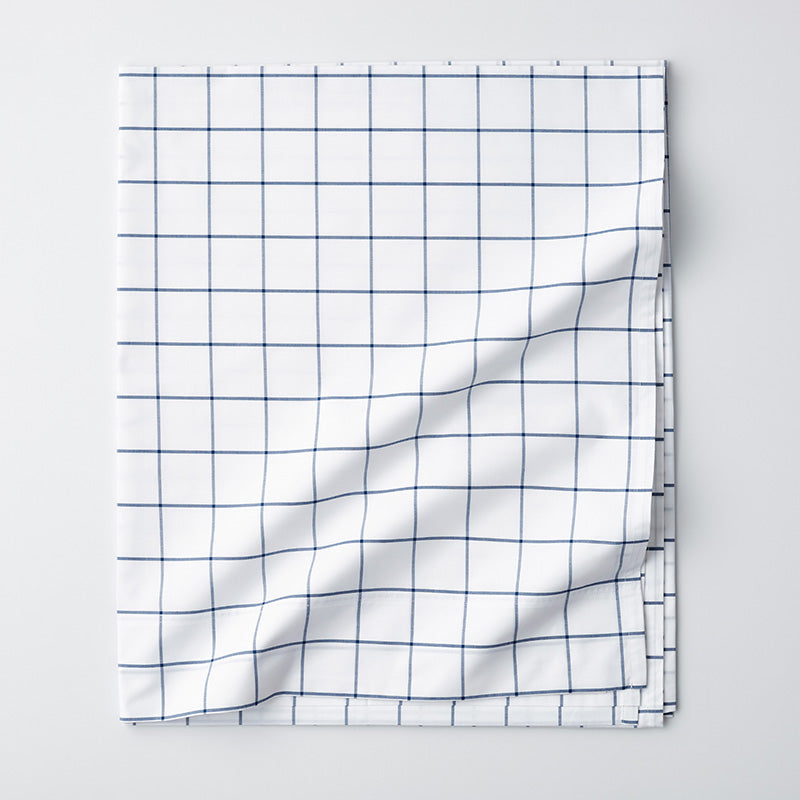 Tailored Stripes and Plaids Classic Cool Cotton Percale Flat Bed Sheet