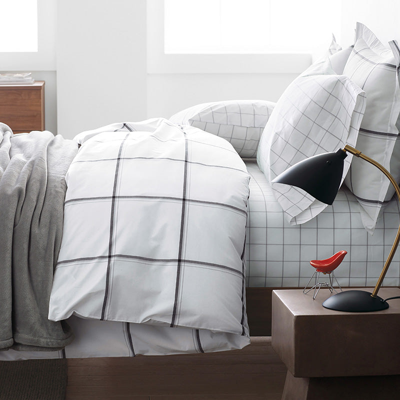 Tailored Stripes and Plaids Classic Cool Cotton Percale Pillowcase Set