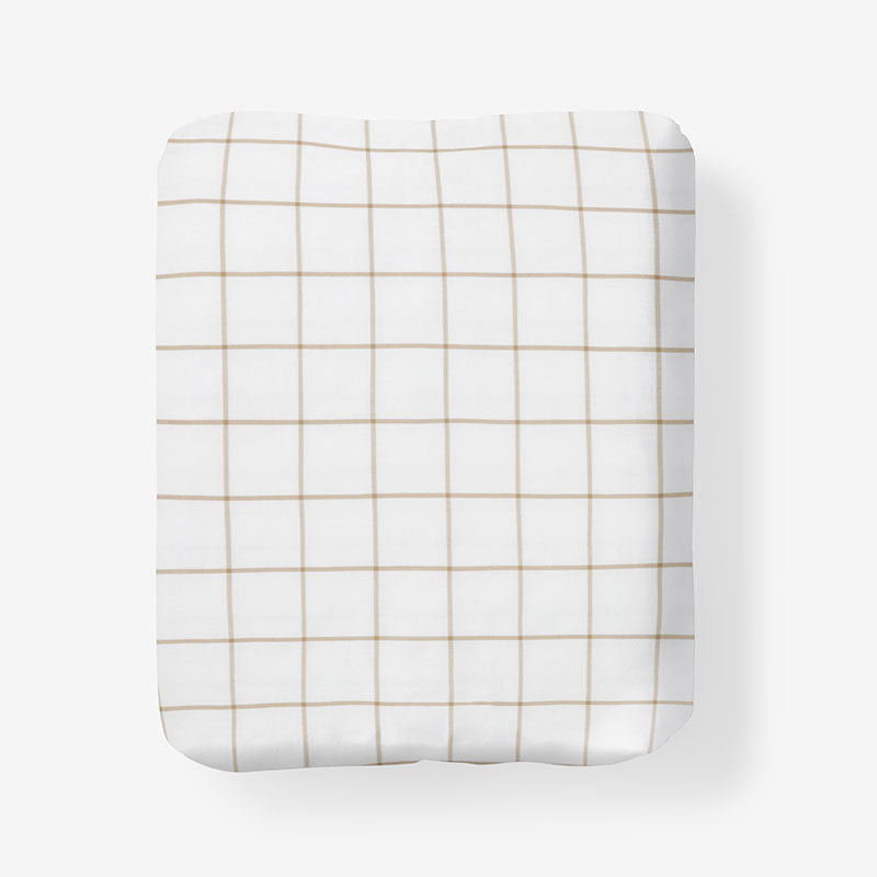 Tailored Stripes and Plaids Classic Cool Cotton Percale Fitted Bed Sheet