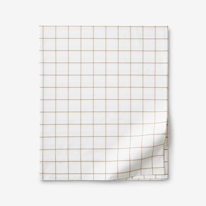 Tailored Stripes and Plaids Classic Cool Cotton Percale Flat Bed Sheet