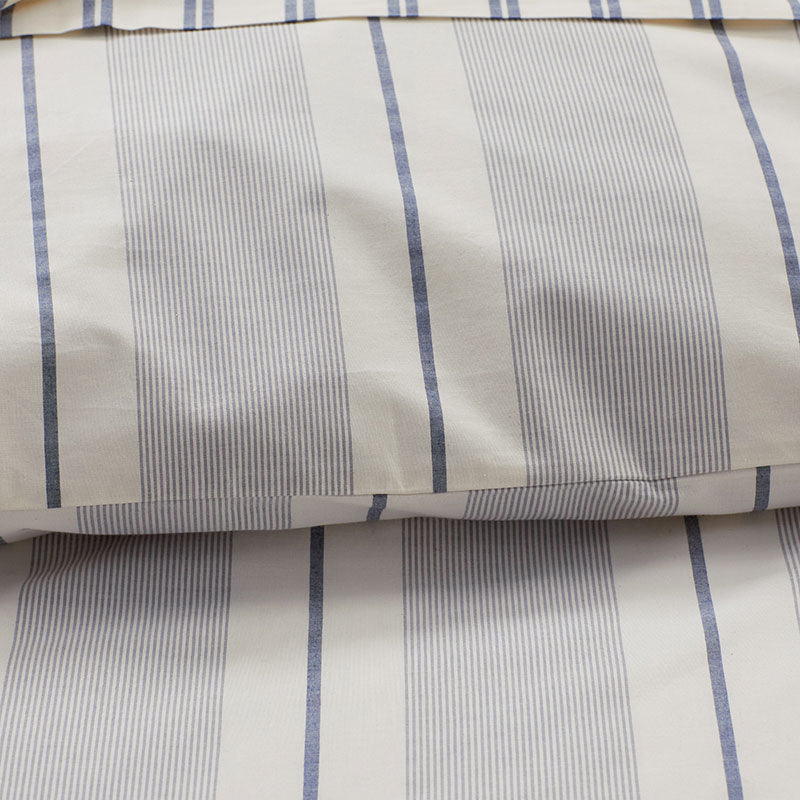 Tailored Stripes and Plaids Classic Cool Cotton Percale Fitted Bed Sheet