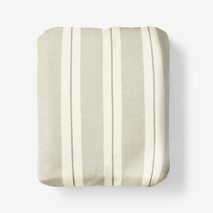 Tailored Stripes and Plaids Classic Cool Cotton Percale Fitted Bed Sheet