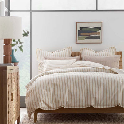Tailored Stripes and Plaids Classic Cool Cotton Percale Pillowcase Set